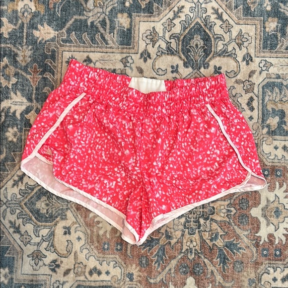 ZELOS XXL Women's Pink Patterned Active Shorts - Picture 1 of 6
